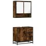 Set de muebles baño 2 pzas madera contrachapada roble ahumado by , Bathroom furniture - Ref: Foro24-3300927, Price: 164,58 €,...