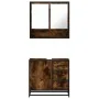 Set de muebles baño 2 pzas madera contrachapada roble ahumado by , Bathroom furniture - Ref: Foro24-3300927, Price: 164,58 €,...