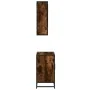 Set de muebles baño 2 pzas madera contrachapada roble ahumado by , Bathroom furniture - Ref: Foro24-3300927, Price: 164,58 €,...