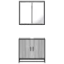 Set de muebles de baño 2 pzas madera contrachapada gris sonoma von , Badezimmermöbel - Ref: Foro24-3300888, Preis: 139,33 €, ...