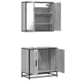 Set de muebles de baño 2 pzas madera contrachapada gris sonoma von , Badezimmermöbel - Ref: Foro24-3300888, Preis: 139,33 €, ...