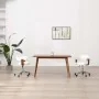 Sillas de comedor giratorias 2 uds madera curvada cuero blanco de vidaXL, Sillas de comedor - Ref: Foro24-3054893, Precio: 28...
