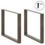 Patas mesa comedor forma U 3uds acero natural 100x(72-73) cm by , Table legs - Ref: Foro24-4013215, Price: 147,00 €, Discount: %