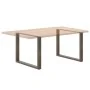 Patas mesa comedor forma U 3uds acero natural 100x(72-73) cm by , Table legs - Ref: Foro24-4013215, Price: 147,00 €, Discount: %