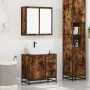 Set de muebles baño 2 pzas madera contrachapada roble ahumado de , Muebles de baño - Ref: Foro24-3300897, Precio: 165,44 €, D...