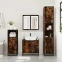 Set de muebles baño 2 pzas madera contrachapada roble ahumado de , Muebles de baño - Ref: Foro24-3300897, Precio: 165,44 €, D...