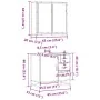 Set de muebles baño 2 pzas madera contrachapada roble ahumado de , Muebles de baño - Ref: Foro24-3300897, Precio: 165,44 €, D...