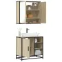 Set de muebles de baño 2 pzas madera contrachapada roble Sonoma von , Badezimmermöbel - Ref: Foro24-3300906, Preis: 150,73 €,...