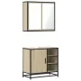 Set de muebles de baño 2 pzas madera contrachapada roble Sonoma von , Badezimmermöbel - Ref: Foro24-3300906, Preis: 150,73 €,...