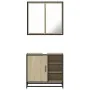 Set de muebles de baño 2 pzas madera contrachapada roble Sonoma von , Badezimmermöbel - Ref: Foro24-3300906, Preis: 150,73 €,...