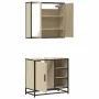 Set de muebles de baño 2 pzas madera contrachapada roble Sonoma von , Badezimmermöbel - Ref: Foro24-3300906, Preis: 150,73 €,...