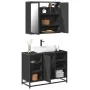 Juego de muebles de baño 2 pzas madera contrachapada negro de , Muebles de baño - Ref: Foro24-3300910, Precio: 155,44 €, Desc...