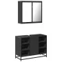 Juego de muebles de baño 2 pzas madera contrachapada negro de , Muebles de baño - Ref: Foro24-3300910, Precio: 155,44 €, Desc...