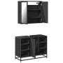 Juego de muebles de baño 2 pzas madera contrachapada negro de , Muebles de baño - Ref: Foro24-3300910, Precio: 155,44 €, Desc...