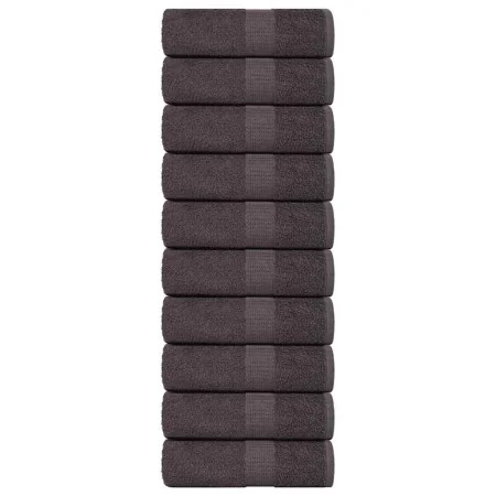 Toallitas de baño 10 uds antracita 15x21cm 360 gsm 100% algodón by , Towels - Ref: Foro24-136671, Price: 17,71 €, Discount: %