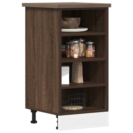 Armario de horno madera ingeniería roble ahumado 40x44,5x81,5cm by , Kitchen cabinets - Ref: Foro24-854208, Price: 62,69 €, D...
