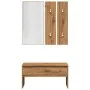 Set de muebles recibidor madera contrachapada roble artesanal von , Bänke für Hallen und Lager - Ref: Foro24-857020, Preis: 8...