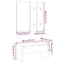 Set de muebles recibidor madera contrachapada roble artesanal von , Bänke für Hallen und Lager - Ref: Foro24-857020, Preis: 8...