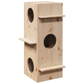 Casa para gatos madera maciza pino 43x43x90 cm von , Katzenmöbel - Ref: Foro24-859298, Preis: 86,83 €, Rabatt: %