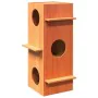 Casa para gatos cera marrón 43x43x90 cm madera maciza pino von , Katzenmöbel - Ref: Foro24-859300, Preis: 98,48 €, Rabatt: %