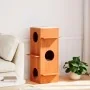 Casa para gatos cera marrón 43x43x90 cm madera maciza pino von , Katzenmöbel - Ref: Foro24-859300, Preis: 98,48 €, Rabatt: %