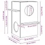 Casa para gatos madera maciza pino blanca 43x43x60 cm von , Katzenmöbel - Ref: Foro24-859302, Preis: 68,35 €, Rabatt: %