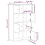 Estantería de madera de ingeniería marrón roble 60x24x101,5 cm von , Bücherregale und Regale - Ref: Foro24-860397, Preis: 77,...