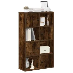 Estantería madera de ingeniería roble ahumado 60x24x101,5 cm by , Bookcases and shelves - Ref: Foro24-860395, Price: 74,86 €,...