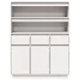 Aparador alto de madera maciza de pino blanco 89x34x116,5 cm by , Sideboards - Ref: Foro24-861112, Price: 194,69 €, Discount: %