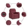 Sillón reclinable de tela rojo tinto von , Sessel - Ref: Foro24-4015683, Preis: 186,57 €, Rabatt: %