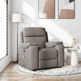Sillón de masaje reclinable de tela gris taupé von , Sessel - Ref: Foro24-4015697, Preis: 192,11 €, Rabatt: %