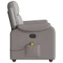 Sillón de masaje reclinable de tela gris taupé by , Armchairs - Ref: Foro24-4015697, Price: 192,11 €, Discount: %