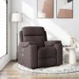 Sillón de masaje reclinable de tela marrón oscuro de , Sillones - Ref: Foro24-4015695, Precio: 216,07 €, Descuento: %