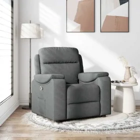 Sillón reclinable de tela gris oscuro by , Armchairs - Ref: Foro24-4015681, Price: 238,62 €, Discount: %