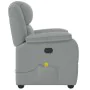 Sillón reclinable de masaje de tela gris claro by , Armchairs - Ref: Foro24-4015710, Price: 245,15 €, Discount: %