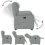 Sillón reclinable de masaje de tela gris claro by , Armchairs - Ref: Foro24-4015710, Price: 245,15 €, Discount: %