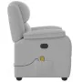Sillón de masaje reclinable de tela gris nube by , Armchairs - Ref: Foro24-4015719, Price: 244,69 €, Discount: %