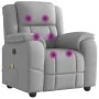 Sillón de masaje reclinable de tela gris nube by , Armchairs - Ref: Foro24-4015719, Price: 244,69 €, Discount: %