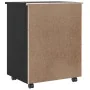 Cajonera con ruedas MOSS madera maciza de pino negro von , Schließfächer und Lagerschränke - Ref: Foro24-4015784, Preis: 144,...