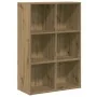 Estantería/Aparador contrachapada roble artesanal 66x30x98 cm de , Librerías y estanterías - Ref: Foro24-855827, Precio: 75,5...