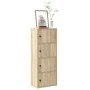 Estantería de madera de ingeniería gris hormigón 40x24x102 cm de , Librerías y estanterías - Ref: Foro24-860376, Precio: 68,2...