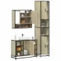 Set de muebles de baño 3 pzas madera contrachapada roble Sonoma by , Bathroom furniture - Ref: Foro24-3301121, Price: 287,21 ...