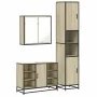Set de muebles de baño 3 pzas madera contrachapada roble Sonoma by , Bathroom furniture - Ref: Foro24-3301121, Price: 287,21 ...