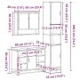 Set de muebles de baño 3 pzas madera contrachapada gris sonoma von , Badezimmermöbel - Ref: Foro24-3301123, Preis: 295,78 €, ...