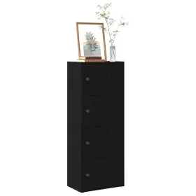 Estantería de madera de ingeniería roble negro 40x24x102 cm by , Bookcases and shelves - Ref: Foro24-860374, Price: 69,65 €, ...