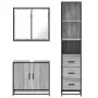 Set de muebles de baño 3 pzas madera contrachapada gris sonoma von , Badezimmermöbel - Ref: Foro24-3301128, Preis: 248,82 €, ...