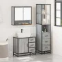 Set de muebles de baño 3 pzas madera contrachapada gris sonoma by , Bathroom furniture - Ref: Foro24-3301168, Price: 282,92 €...