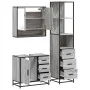 Set de muebles de baño 3 pzas madera contrachapada gris sonoma by , Bathroom furniture - Ref: Foro24-3301168, Price: 282,92 €...