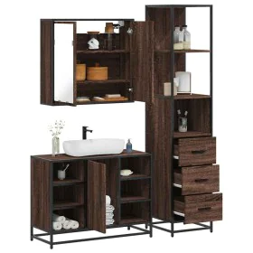Set de muebles baño 3 pzas madera contrachapada roble marrón von , Badezimmermöbel - Ref: Foro24-3301154, Preis: 246,94 €, Ra...