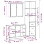 Set de muebles baño 3 pzas madera contrachapada roble marrón von , Badezimmermöbel - Ref: Foro24-3301154, Preis: 246,91 €, Ra...